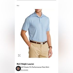 New! RLX Ralph Lauren, RLX Golf Classic Fit Performance Polo Shirt, XL